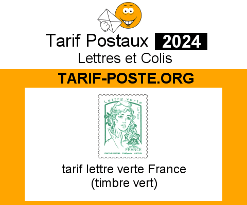 Tarif France Lettre Verte Les Tarifs Postaux